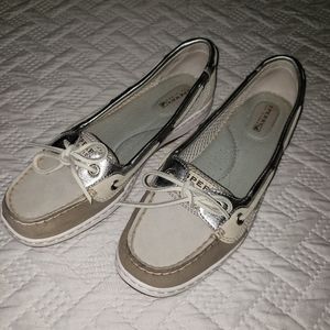 Sperry Leather Mesh Slip-on sz 7.5